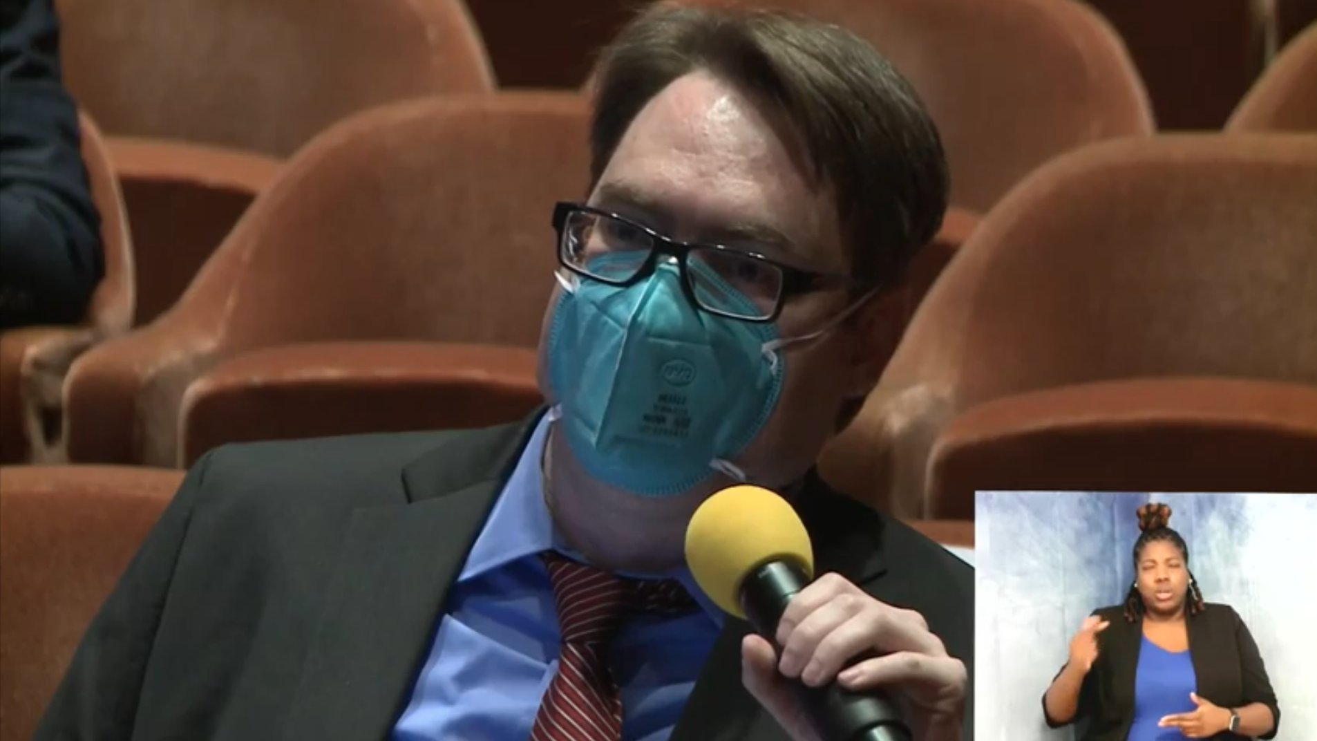 Robert King of Fierce Healthcare asking HHS secrertary Xavier Bacerra about upcoding and overcharging Medicare Advantage