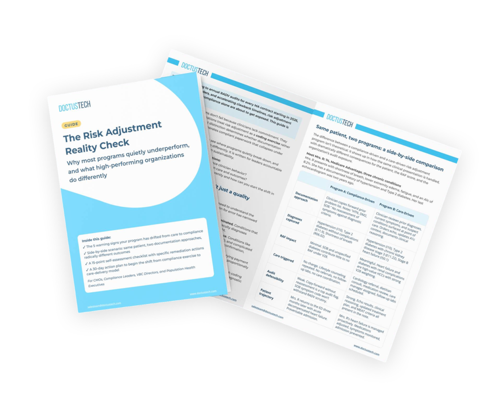 Risk Adjustment Reality Check - DoctusTech