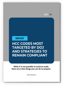HCC codes most targeted by DOJ and strategies to remain compliant